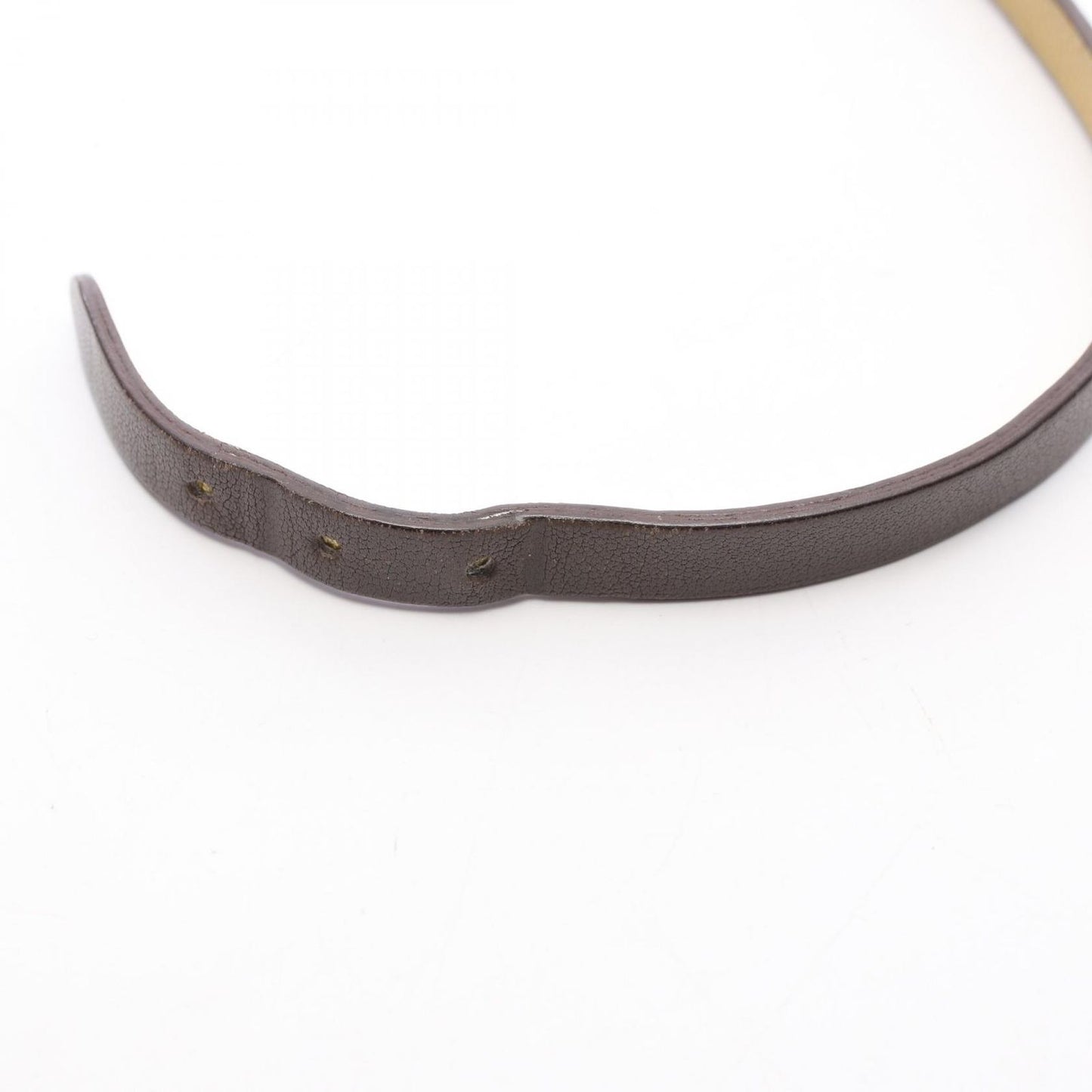 Hermes Bracelet Behapi Double Tour Reversible Leather Stainless Steel — view 8