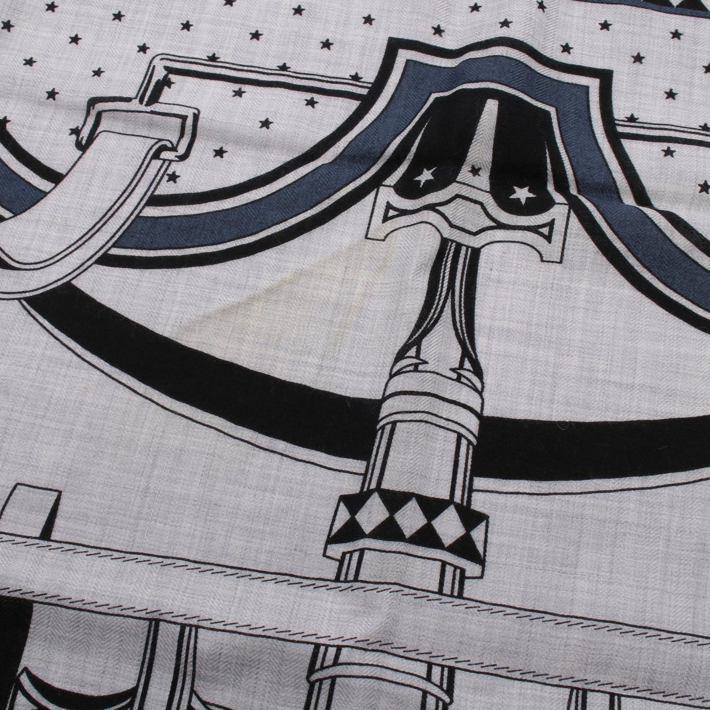 Hermes Scarf Carre Geant 140 les Roues de Phaeton Bandana Silk Juan — view 5