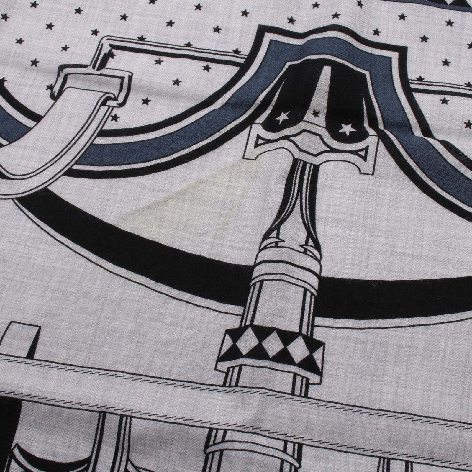 Hermes Scarf Carre Geant 140 les Roues de Phaeton Bandana Silk Juan — view 5