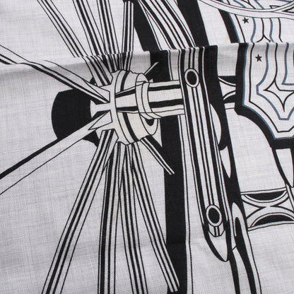 Hermes Scarf Carre Geant 140 les Roues de Phaeton Bandana Silk Juan — view 7