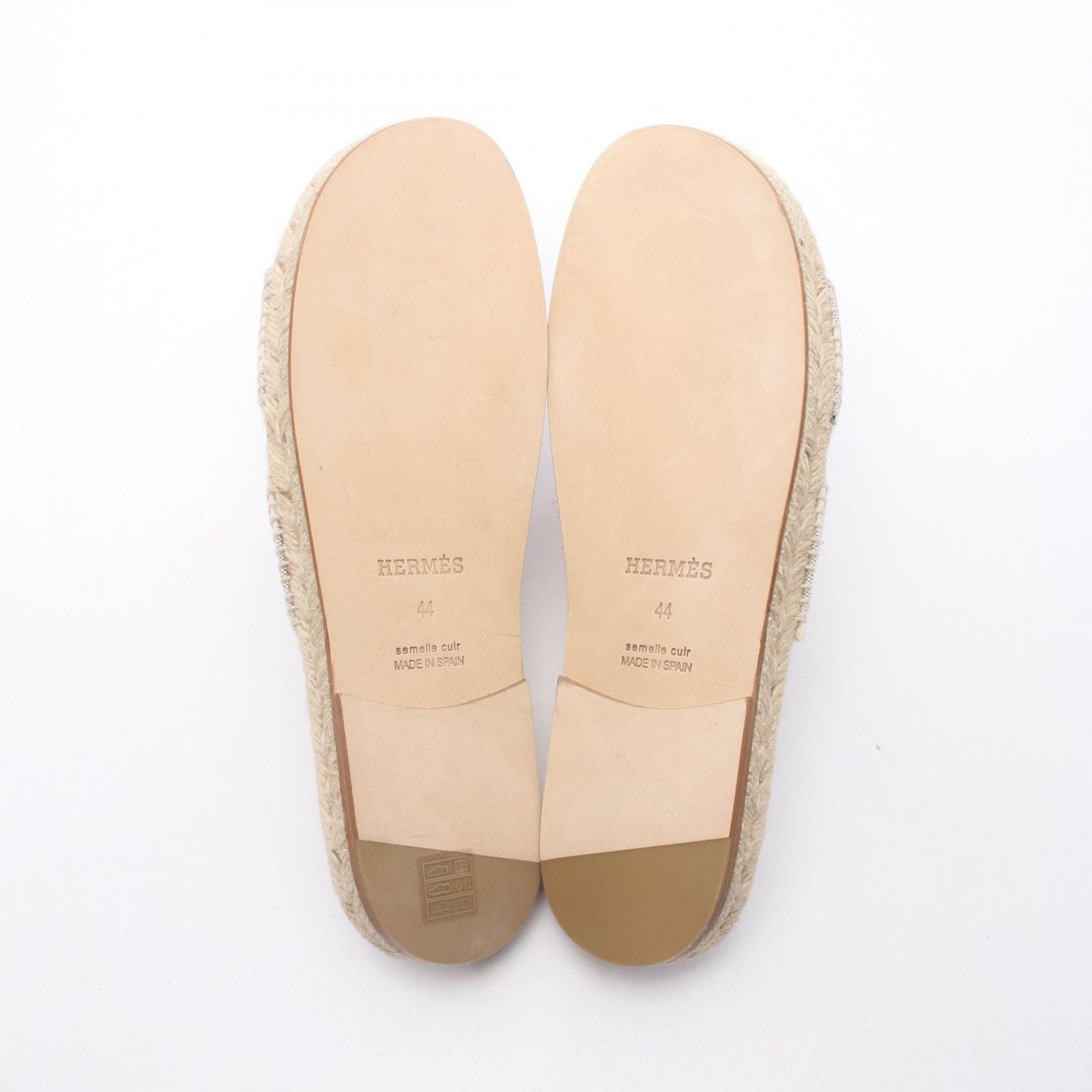 Hermes Sandals Espadrilles Antigua Striped Canvas — view 4