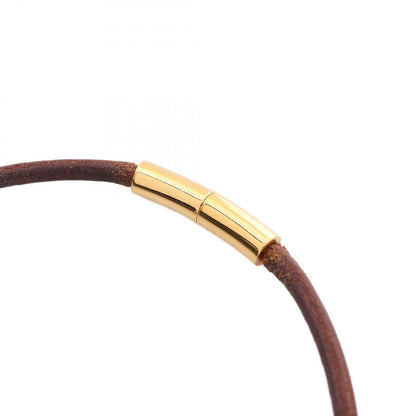 Hermes Choker Glenan Leather Necklace — view 7