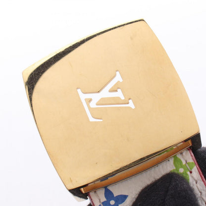 Louis Vuitton Belt Ceinture LV Cut Reversible Gold Leather Canvas — view 8