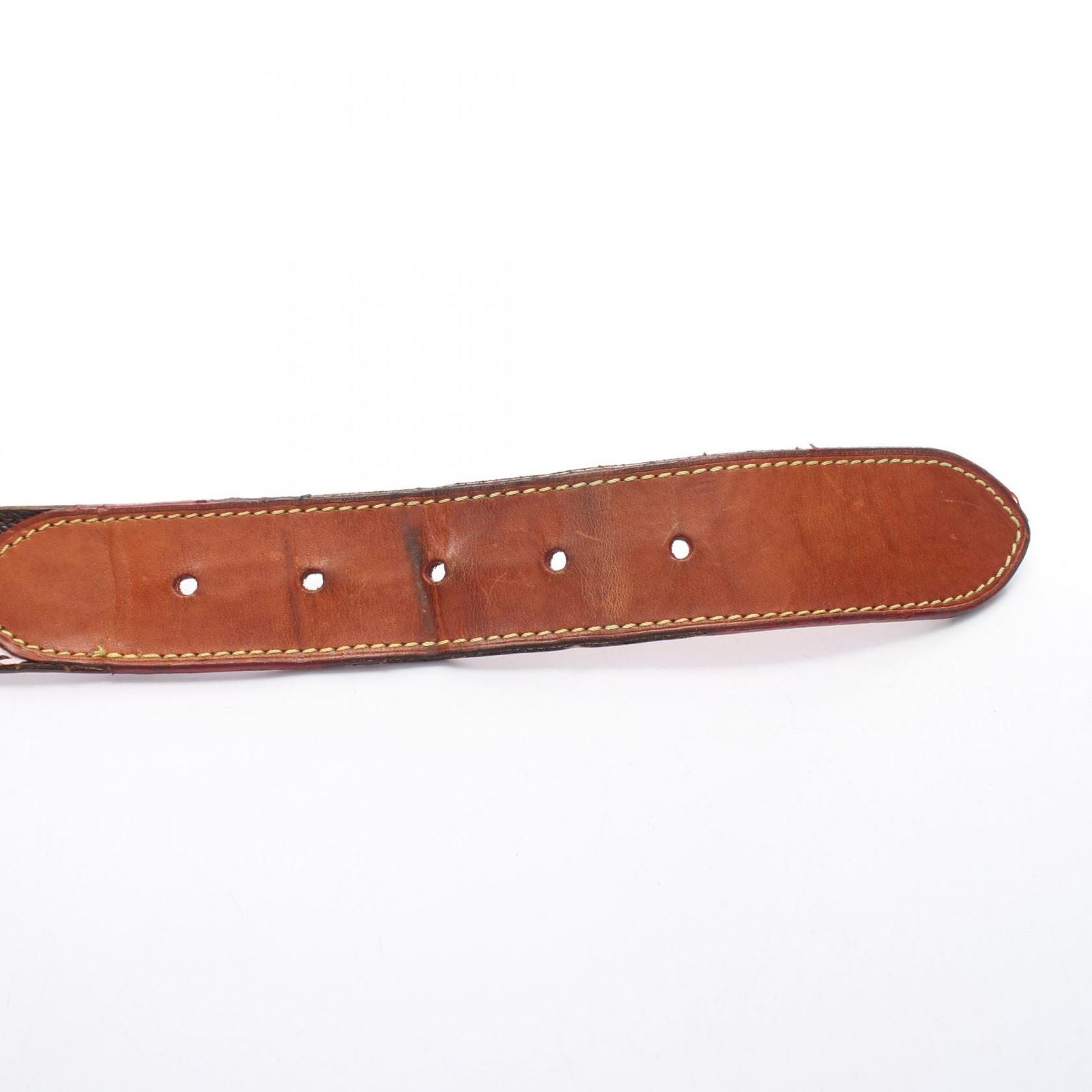 Louis Vuitton Belt Ceinture Monogram Water Color Gold Leather Canvas — view 3