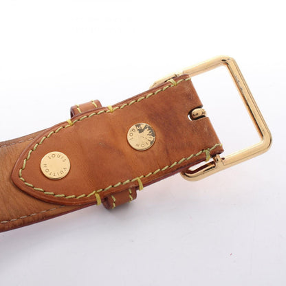 Louis Vuitton Belt Ceinture Monogram Water Color Gold Leather Canvas — view 4