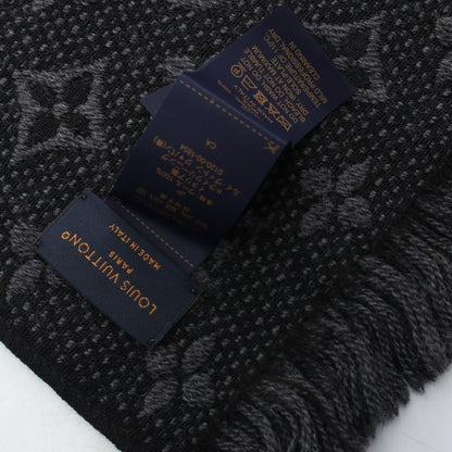 Louis Vuitton Scarf Echarpe Monogram Classic Anthracite Wool — view 5