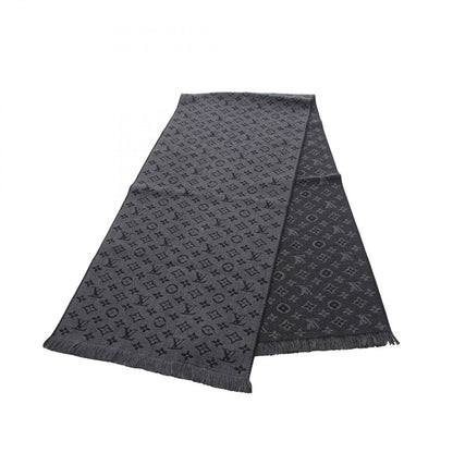 Louis Vuitton Scarf Echarpe Monogram Classic Anthracite Wool