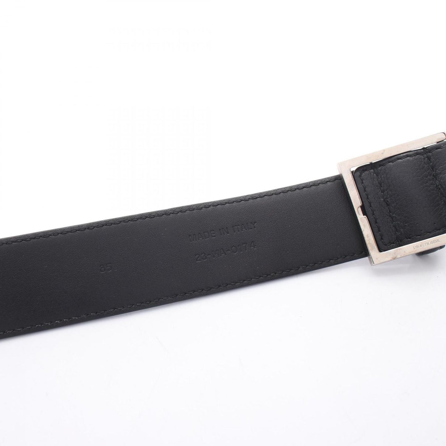 Dior Homme Belt Dot Silver Leather — view 5