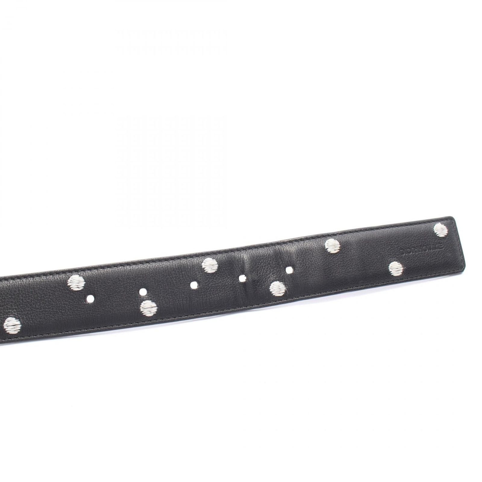 Dior Homme Belt Dot Silver Leather — view 3