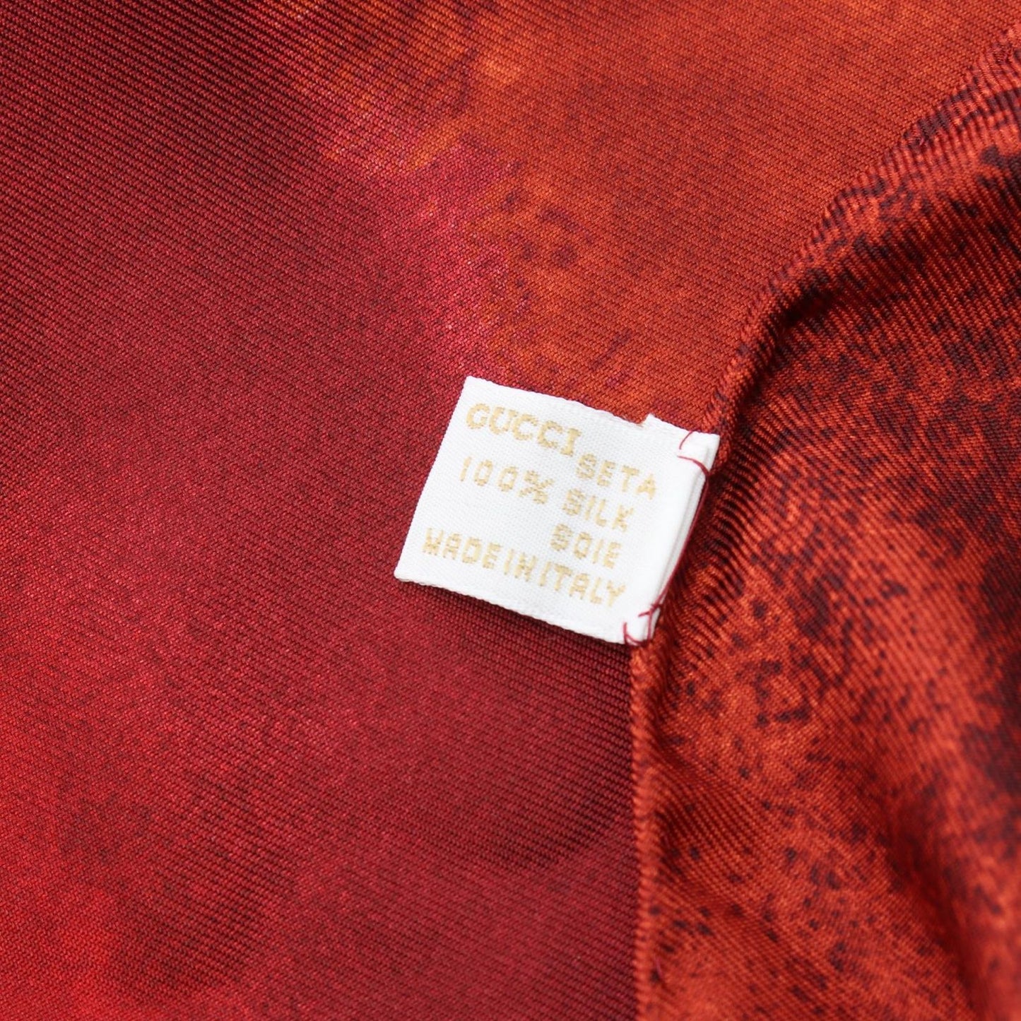 Gucci Scarf Silk Scarves Burgundy — view 3
