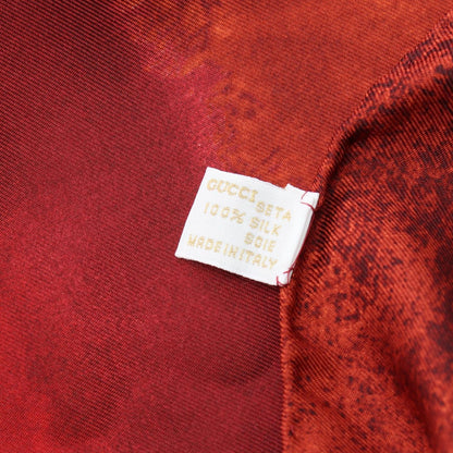 Gucci Scarf Silk Scarves Burgundy — view 3