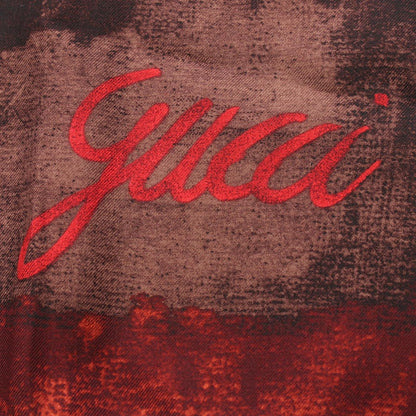 Gucci Scarf Silk Scarves Burgundy — view 2