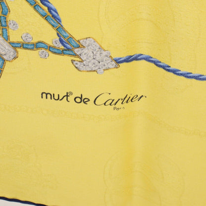 Cartier Scarf Silk Scarves Yellow — view 2