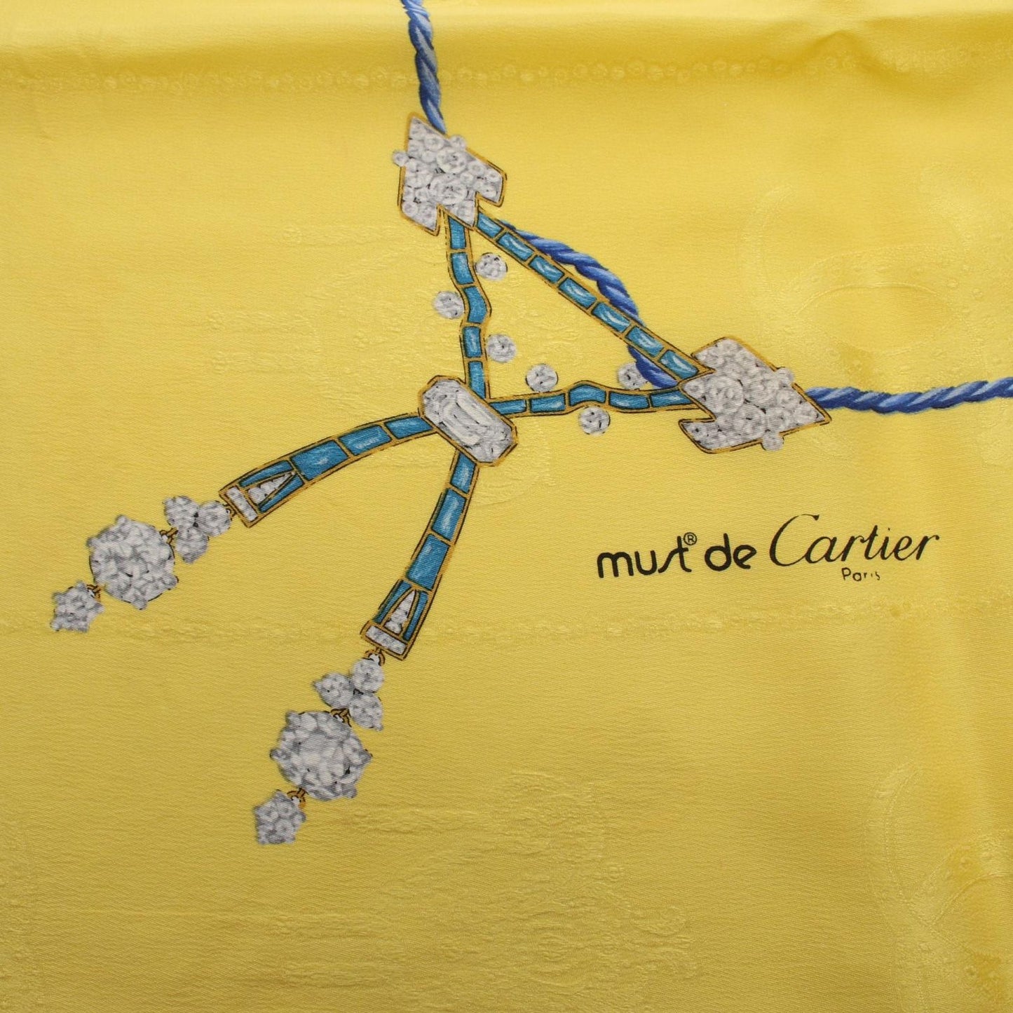 Cartier Scarf Silk Scarves Yellow — view 6