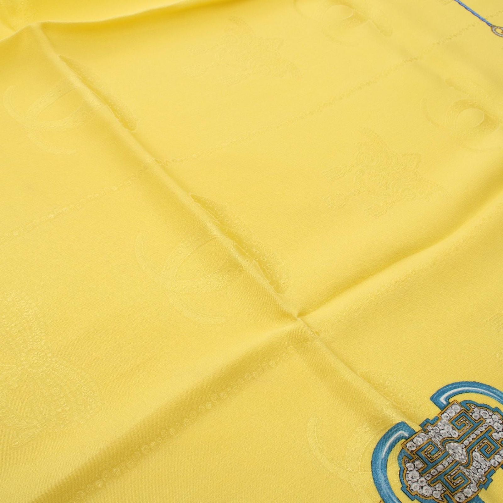 Cartier Scarf Silk Scarves Yellow — view 5
