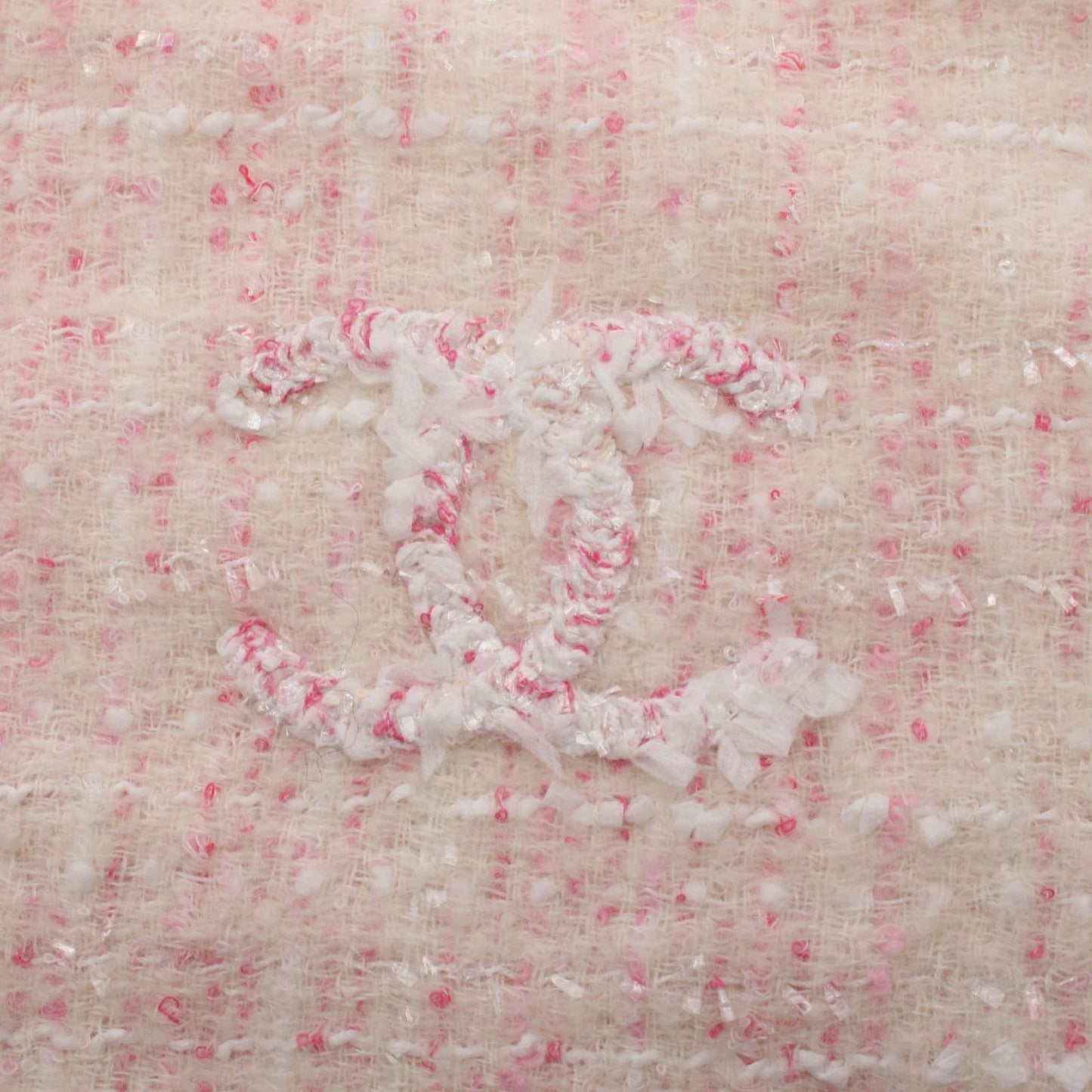 Chanel Scarf CC Logo Sequin Wool Nylon — view 4