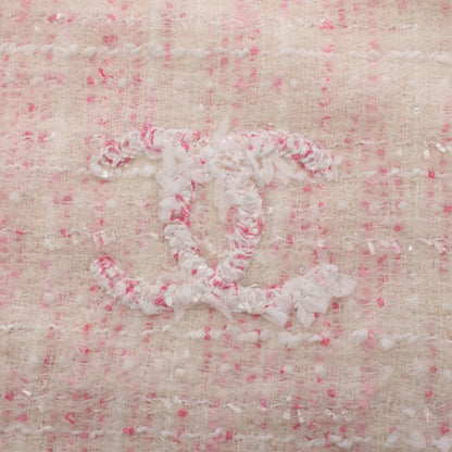 Chanel Scarf CC Logo Sequin Wool Nylon — view 4
