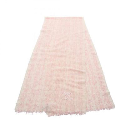 Chanel Scarf CC Logo Sequin Wool Nylon