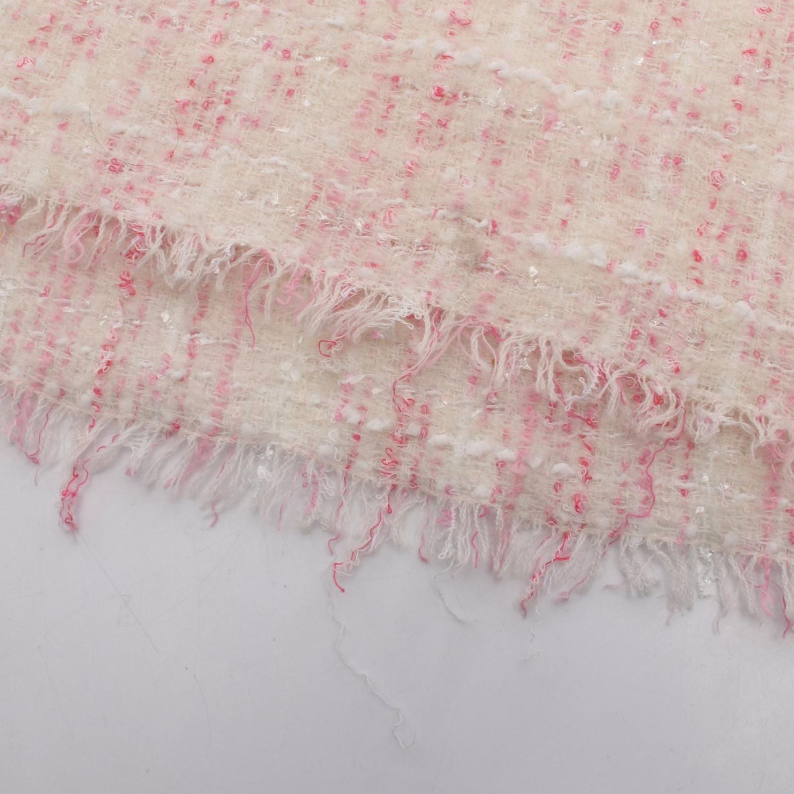 Chanel Scarf CC Logo Sequin Wool Nylon — view 7