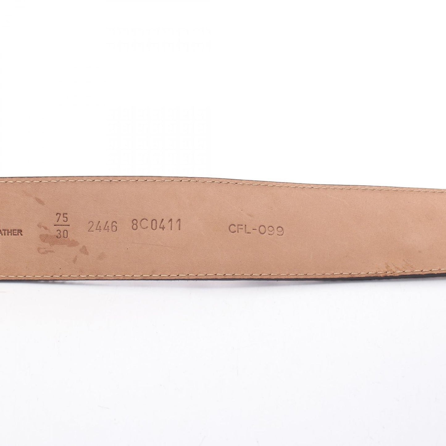 Fendi Belt FF Logo Buckle Leopard Gold Leather — view 5