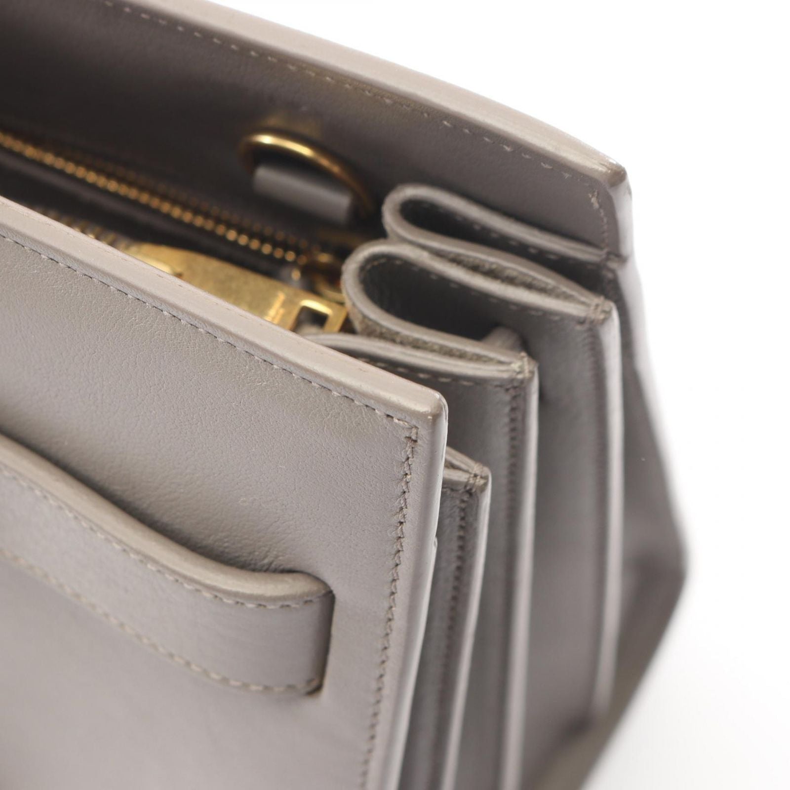 Saint Laurent Paris Handbag Classic Sac de Jour 2-Way Gray Leather Small — view 7