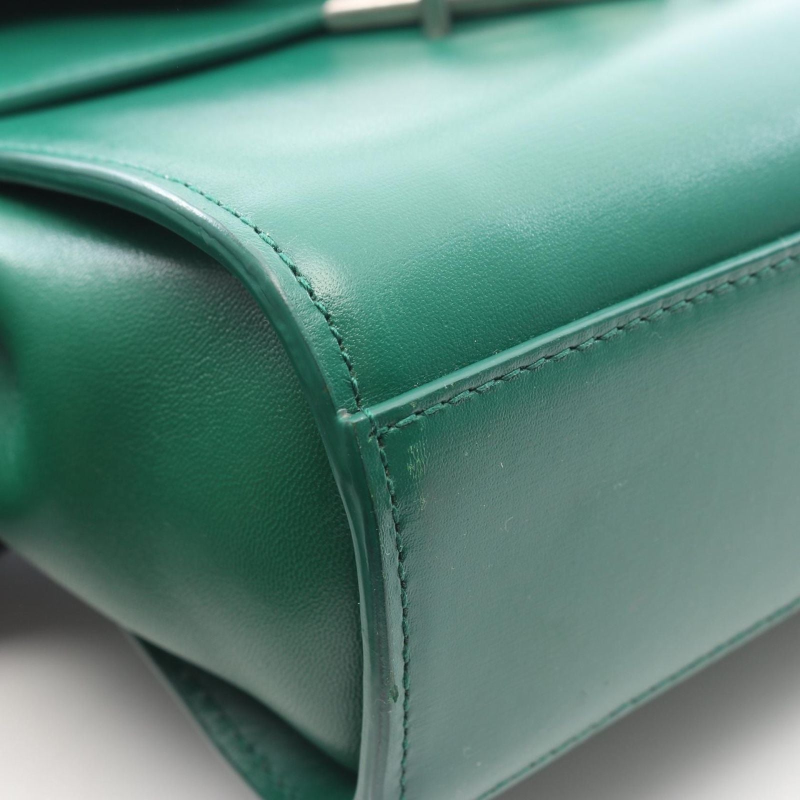 Bottega Veneta Shoulder Bag the Clip Green Leather — view 7