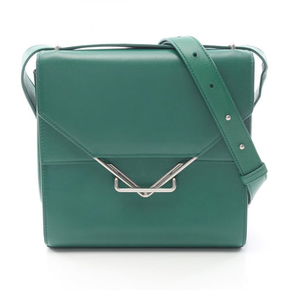 Bottega Veneta Shoulder Bag the Clip Green Leather