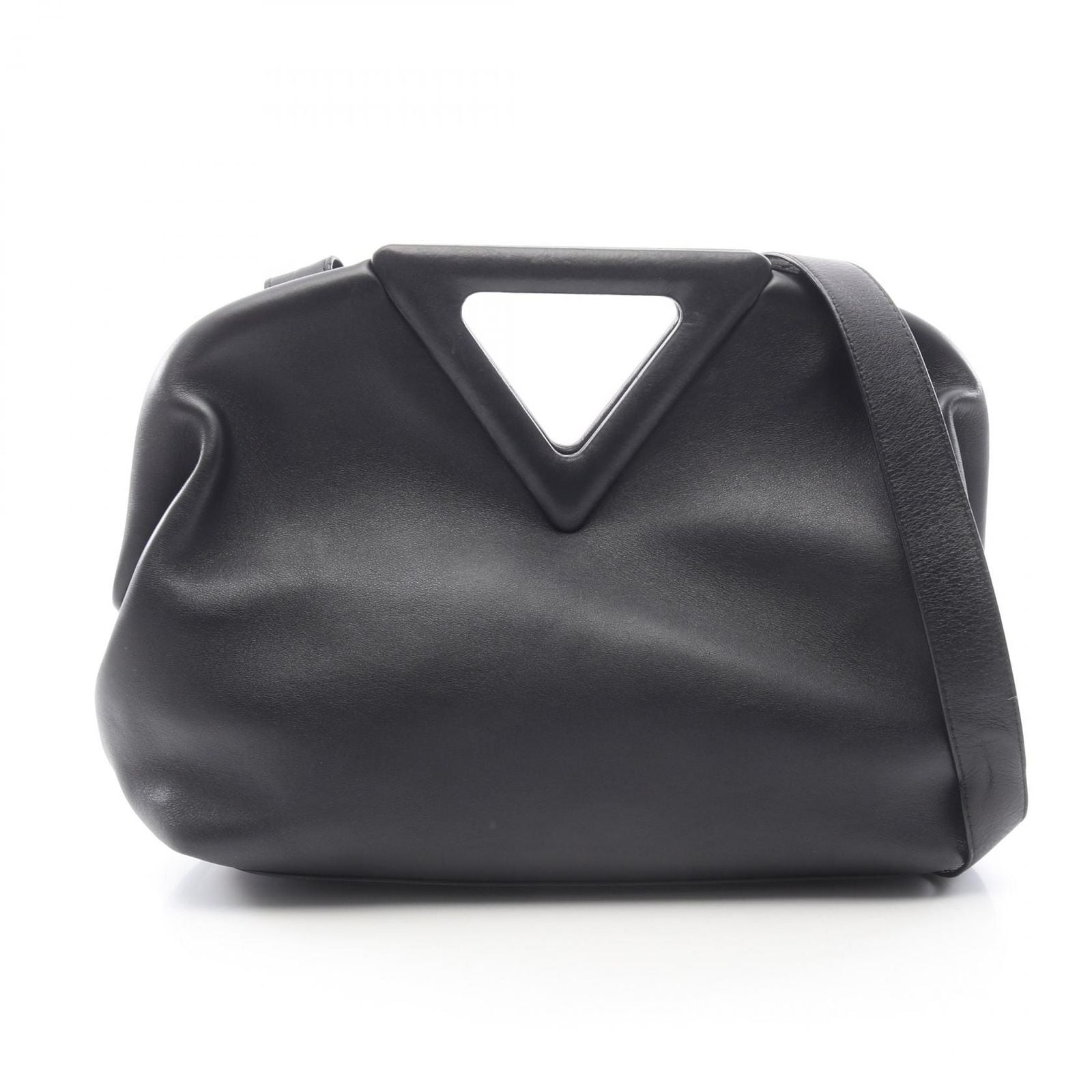 Bottega Veneta Shoulder Bag Point 2-Way Black Leather
