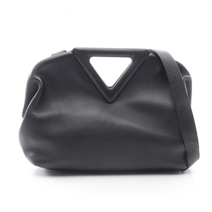 Bottega Veneta Shoulder Bag Point 2-Way Black Leather