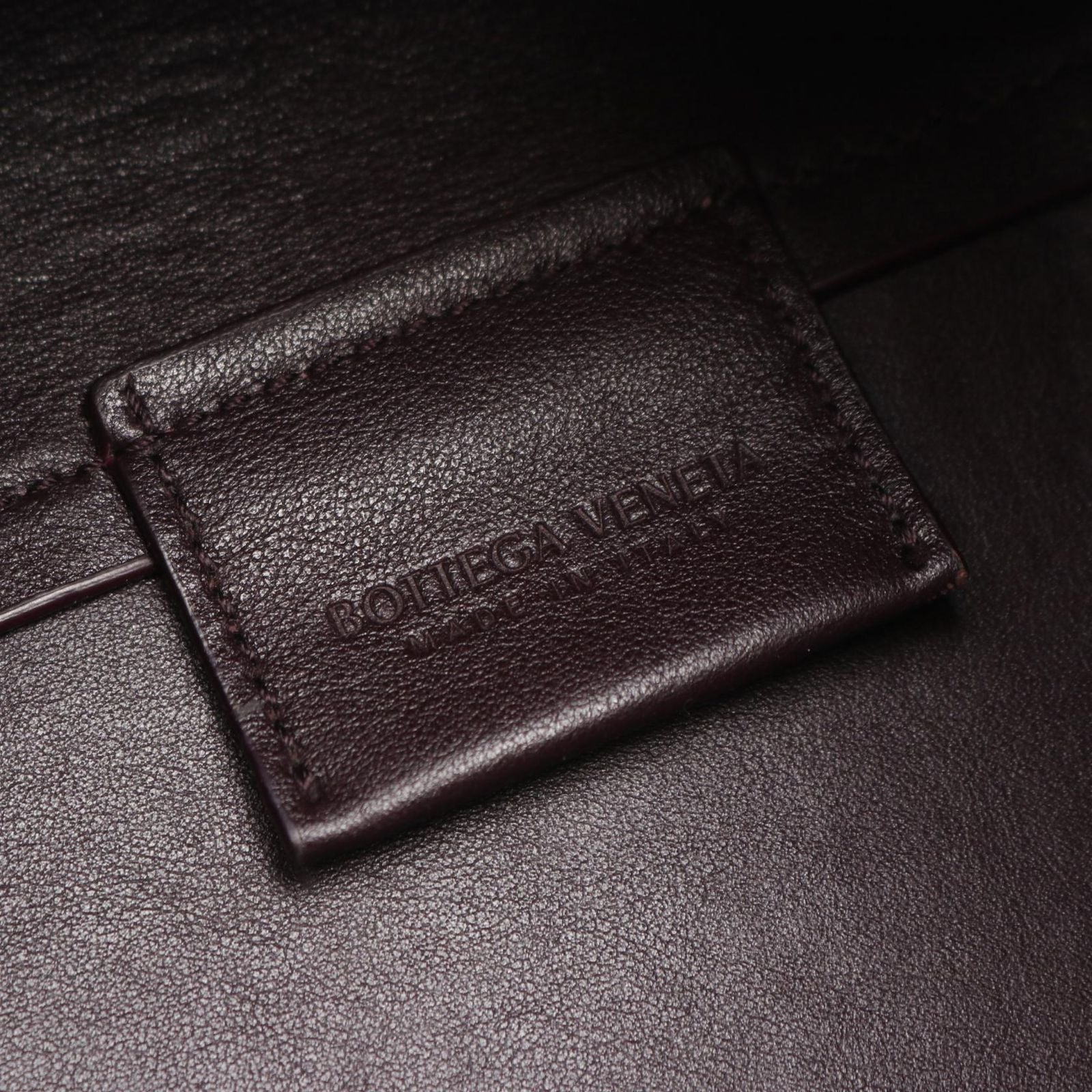 Bottega Veneta Shoulder Bag Point 2-Way Dark Purple Leather — view 4