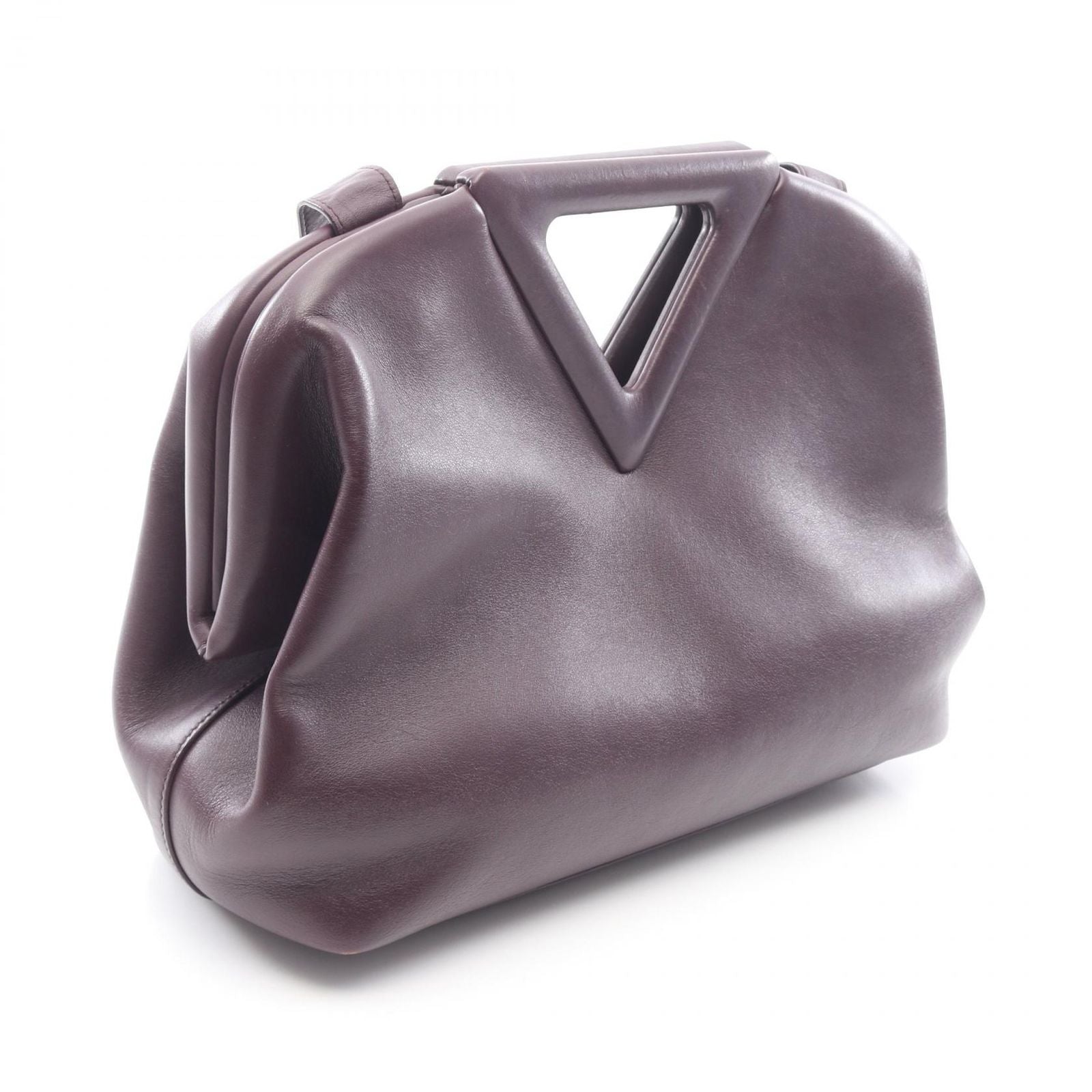 Bottega Veneta Shoulder Bag Point 2-Way Dark Purple Leather — view 2
