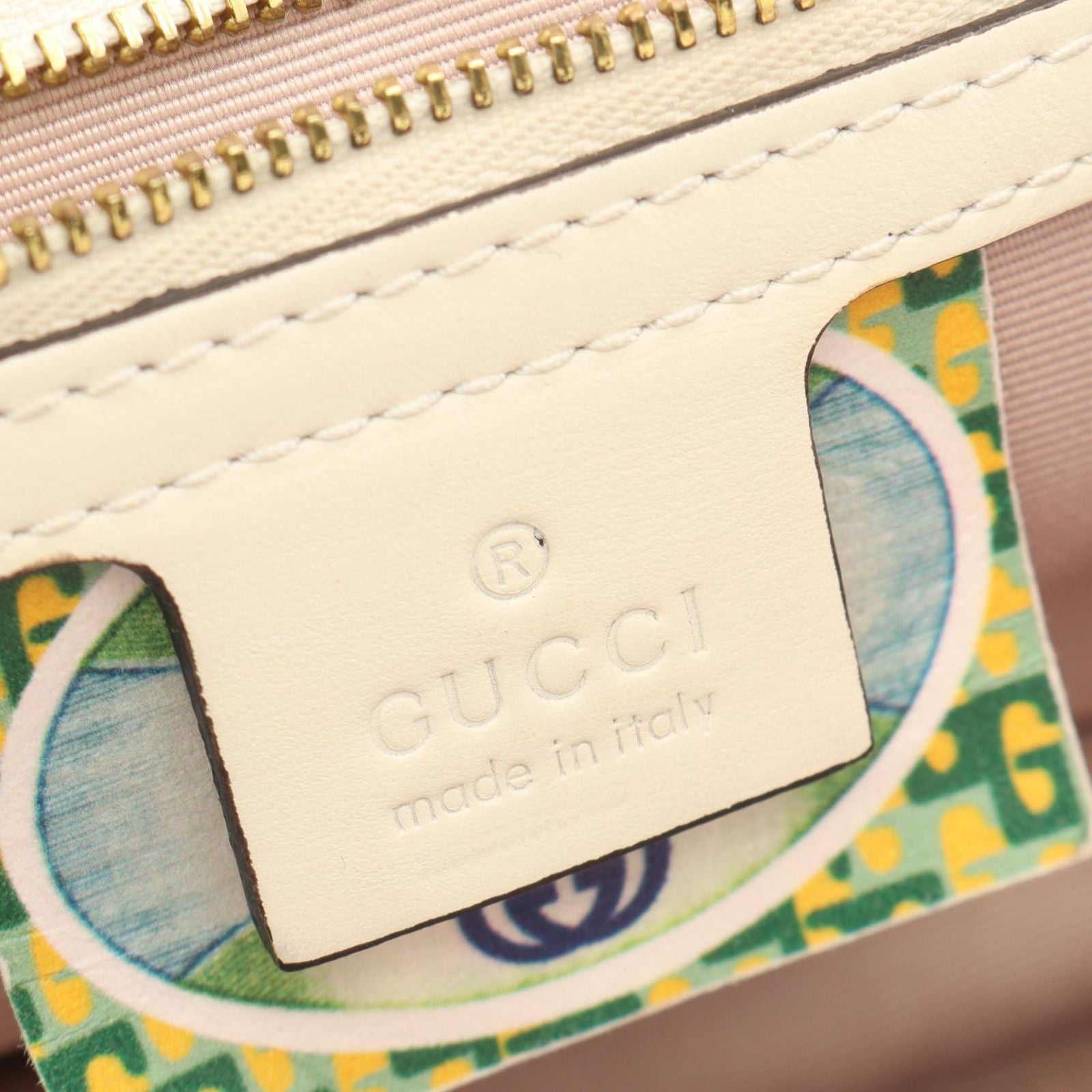 Gucci Shoulder Bag Raja Tiger Head White Leather Chain — view 4