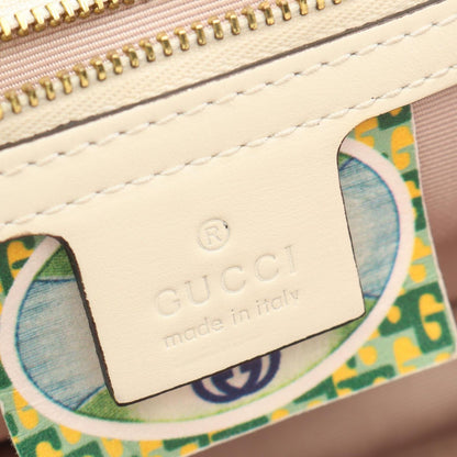 Gucci Shoulder Bag Raja Tiger Head White Leather Chain — view 4