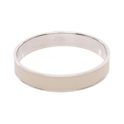 Hermes Bangle Stainless Steel Leather Bracelet — view 2