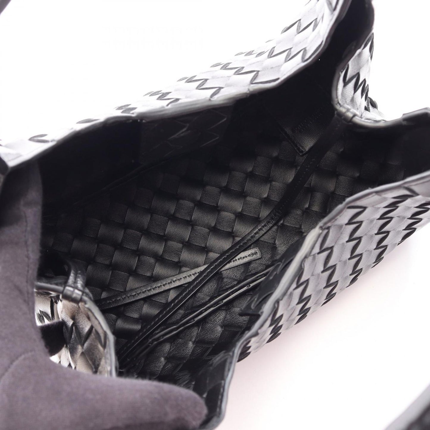 Bottega Veneta Small Campana Black Leather Shoulder — view 3