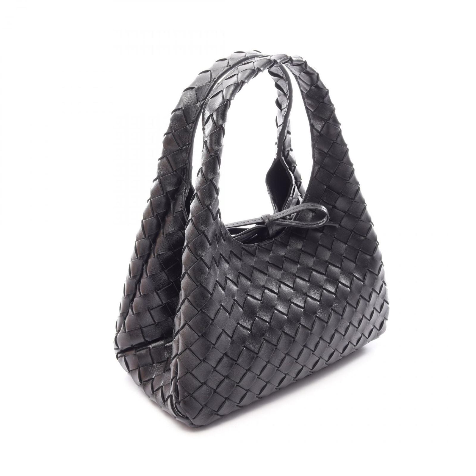 Bottega Veneta Small Campana Black Leather Shoulder — view 2