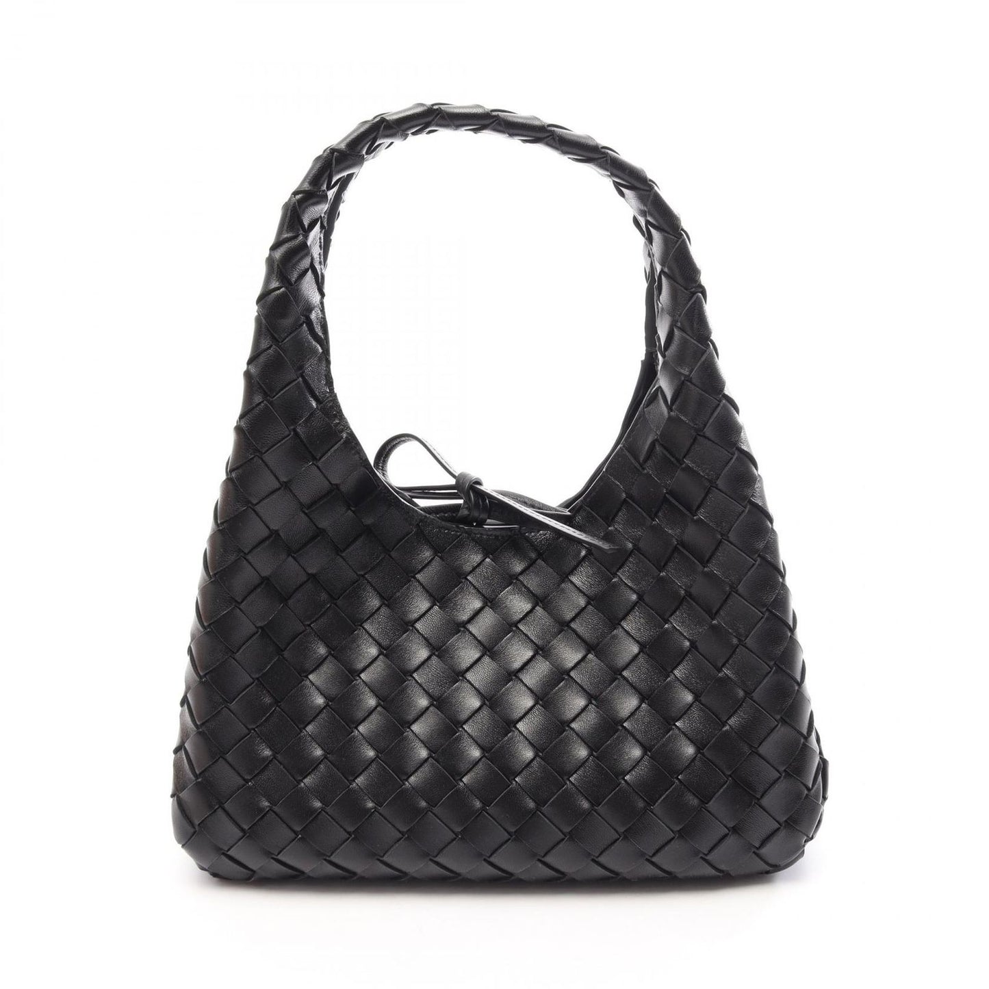 Bottega Veneta Small Campana Black Leather Shoulder