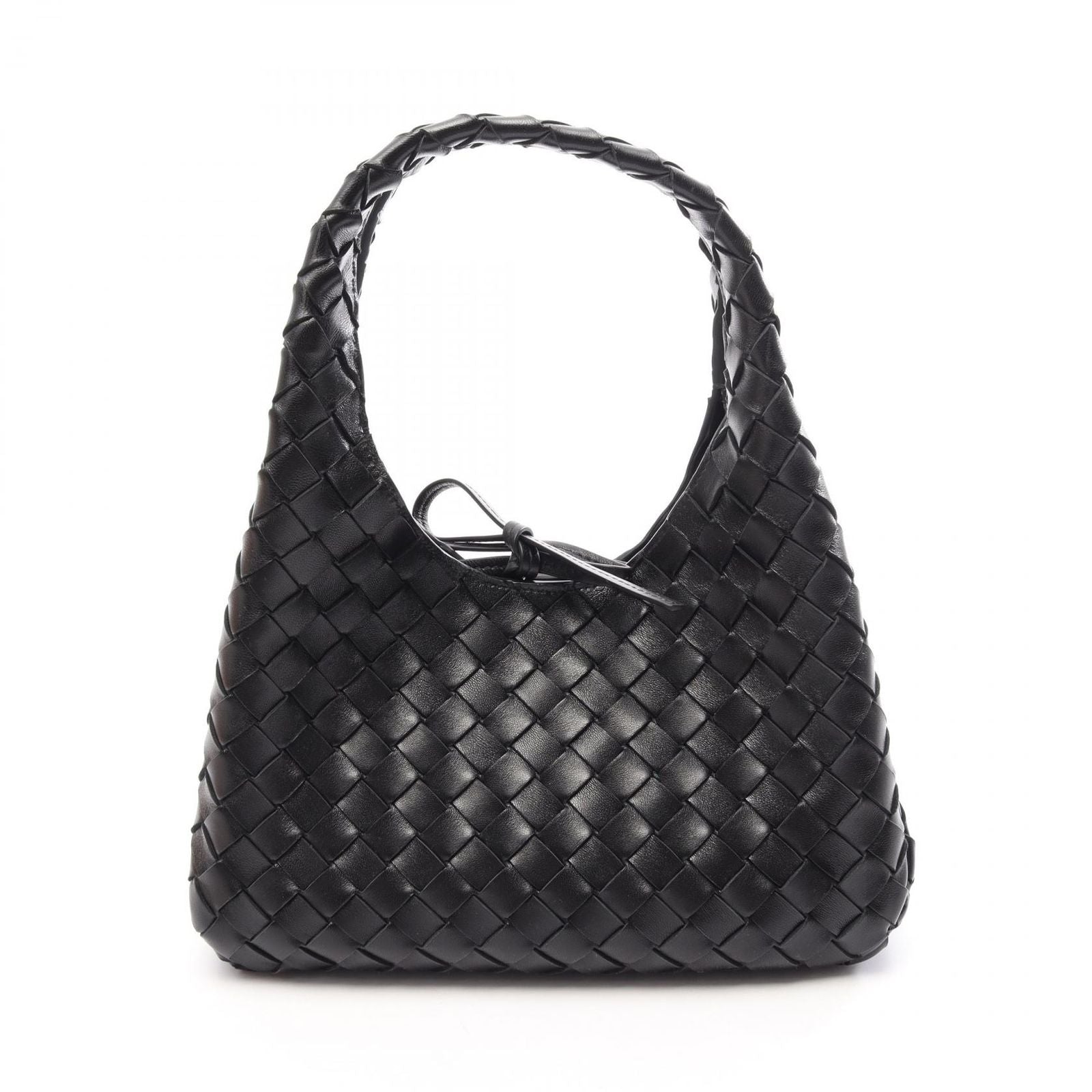 Bottega Veneta Small Campana Black Leather Shoulder