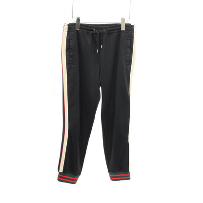 Gucci Set Web Line Technical Jersey Track Jacket Pants Black Cotton Set — view 3