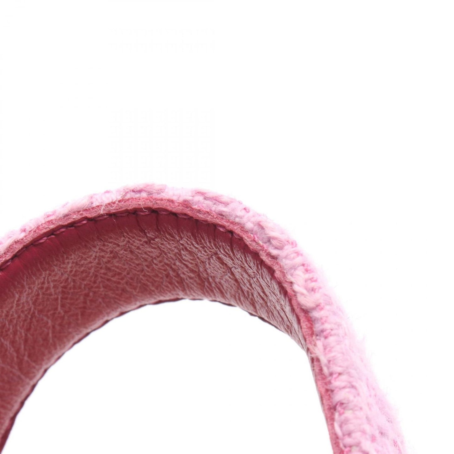 Chanel Sandals CC Logo Wedge Sole Pink Fabric — view 8