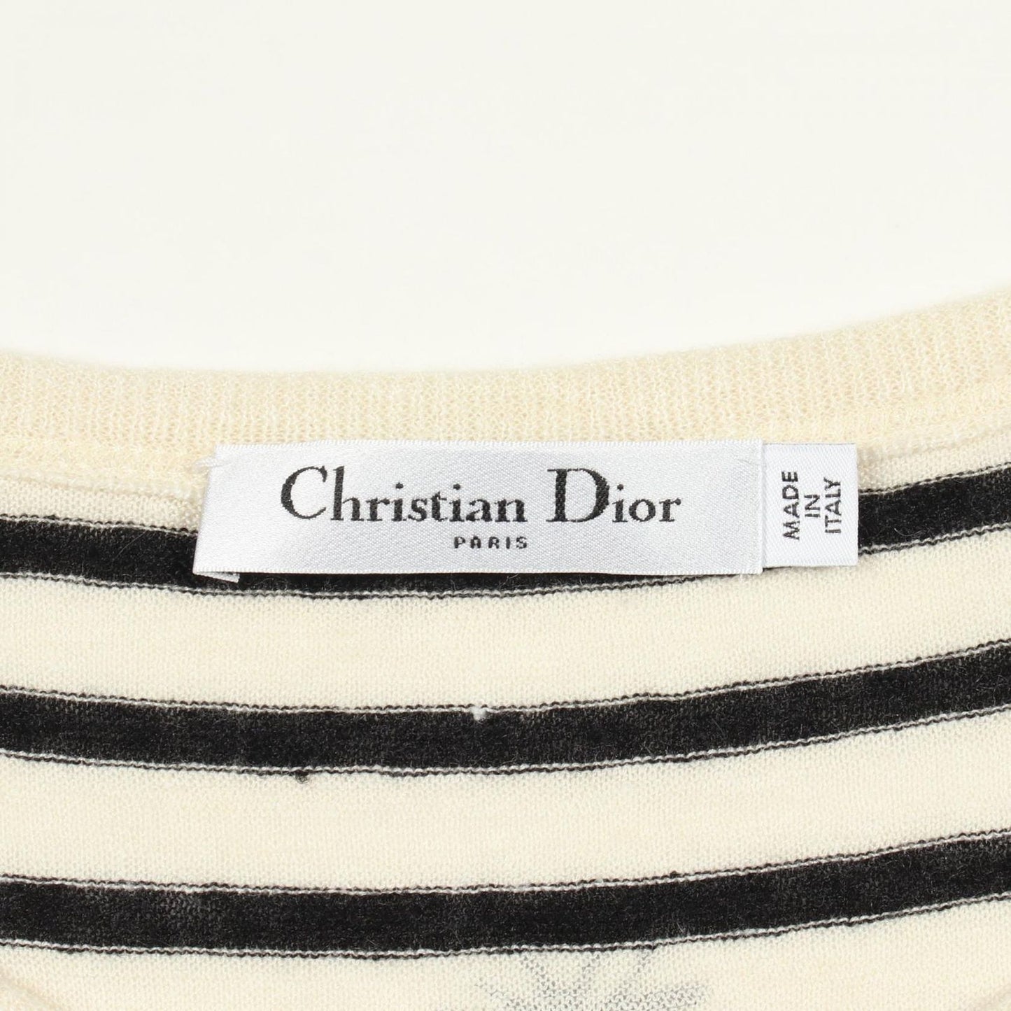Dior Knit L'umion Fait a Force Short Sleeve Fabric Cashmere Sweater — view 3