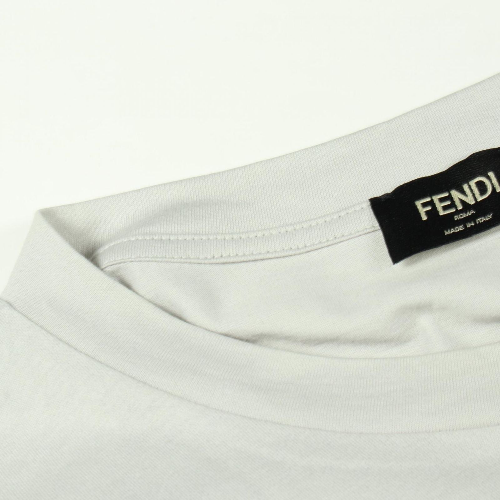 Fendi Short Sleeve T-Shirt FF Motif Zucca Pattern Cotton — view 6