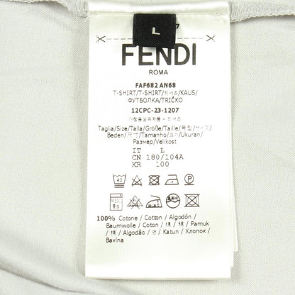 Fendi Short Sleeve T-Shirt FF Motif Zucca Pattern Cotton — view 4