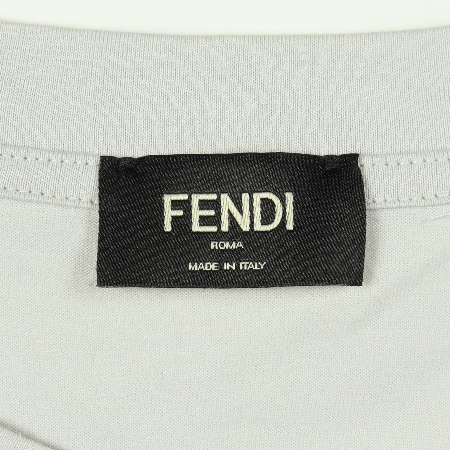 Fendi Short Sleeve T-Shirt FF Motif Zucca Pattern Cotton — view 3