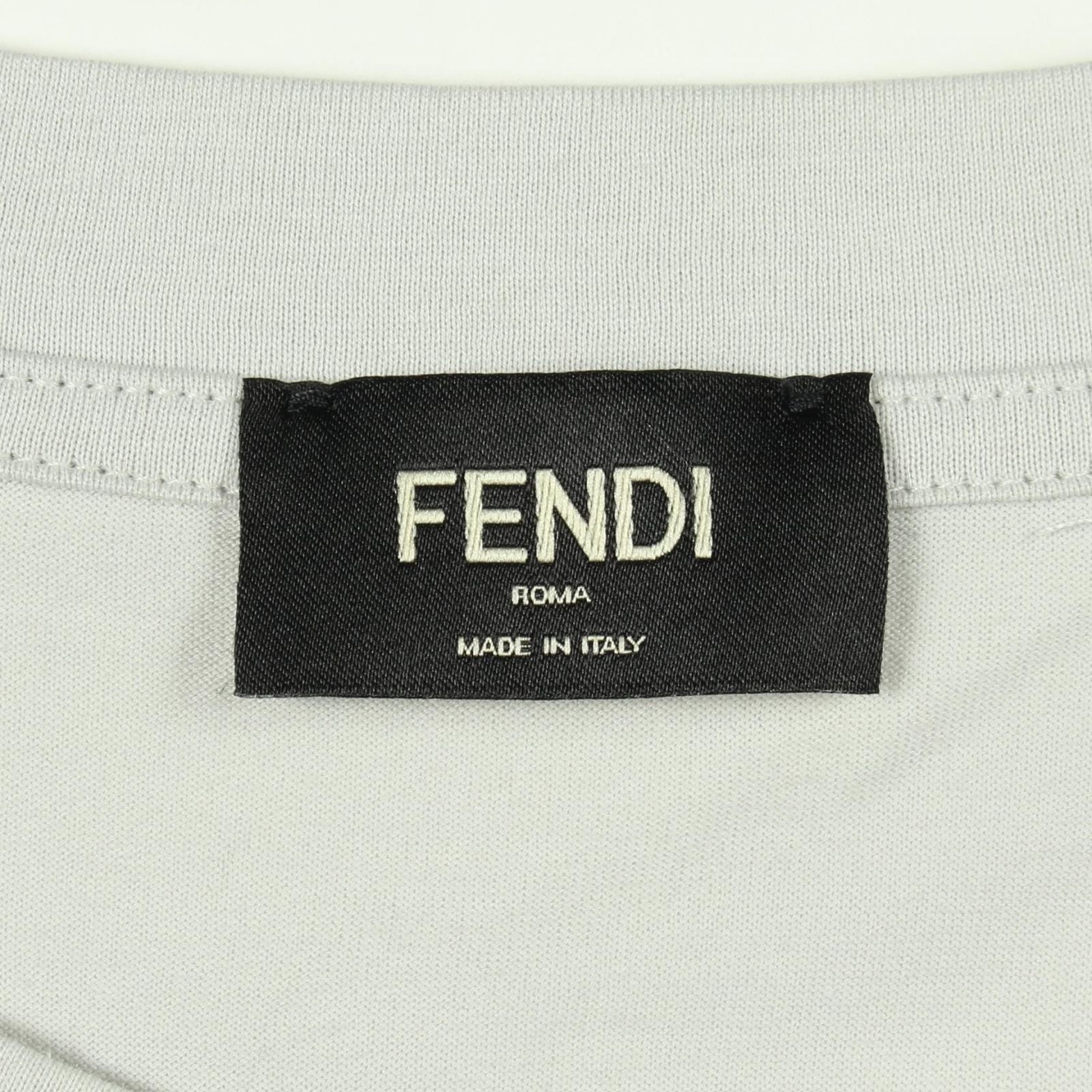 Fendi Short Sleeve T-Shirt FF Motif Zucca Pattern Cotton — view 3