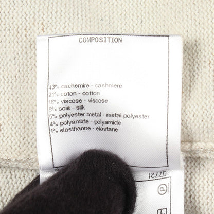 Chanel Knit Logo Cashmere Cotton Sweater — view 4