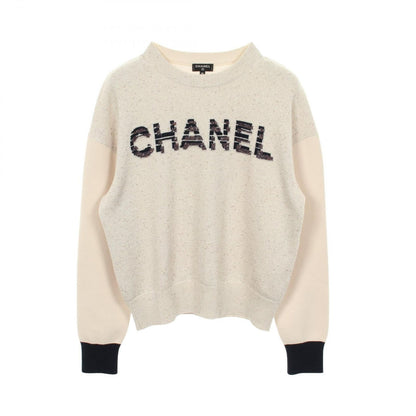Chanel Knit Logo Cashmere Cotton Sweater