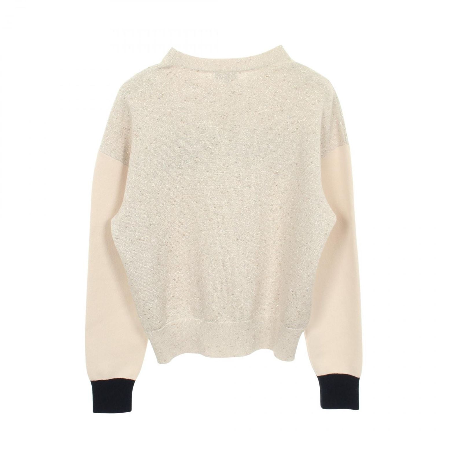 Chanel Knit Logo Cashmere Cotton Sweater — view 2