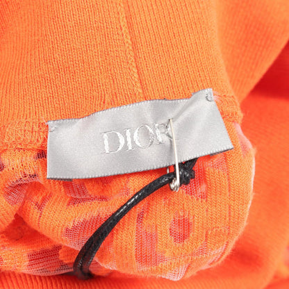 Dior Knit Oblique Sheer Gauze Turtleneck Cotton Sweater — view 3