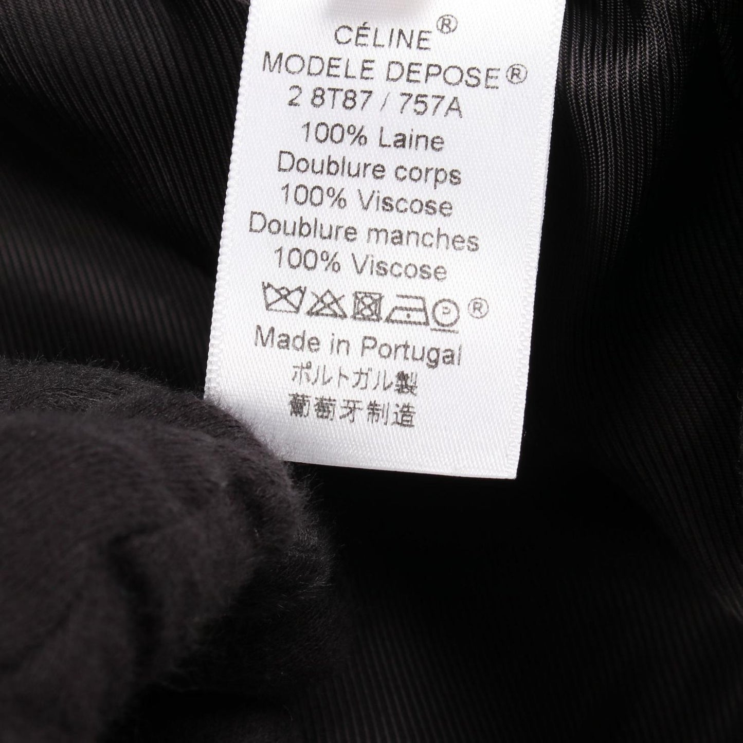 Celine Phoebe Philo Era Double Crombie Wool Coat — view 5